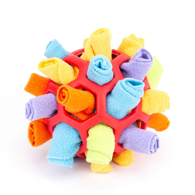 Dog Snuffle Puzzle Ball — treat hidden inside