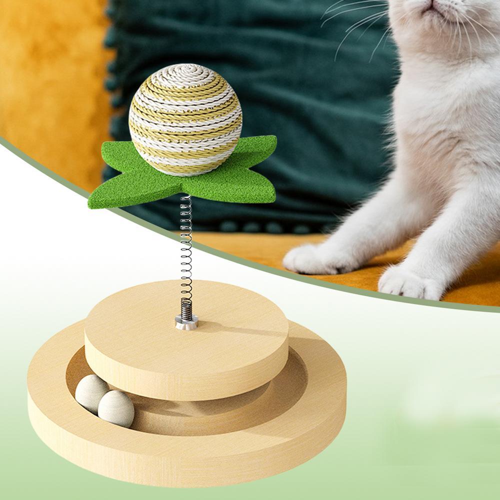 Cat Toy Spring with Ball track