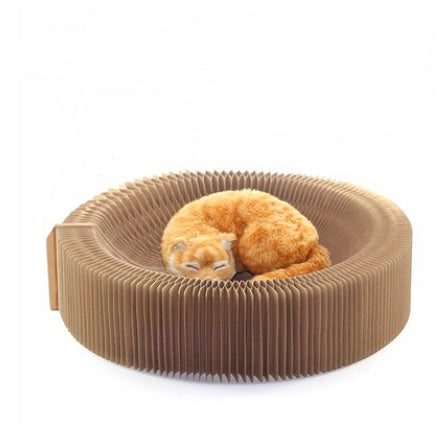 Foldable Cat scratch bowl!
