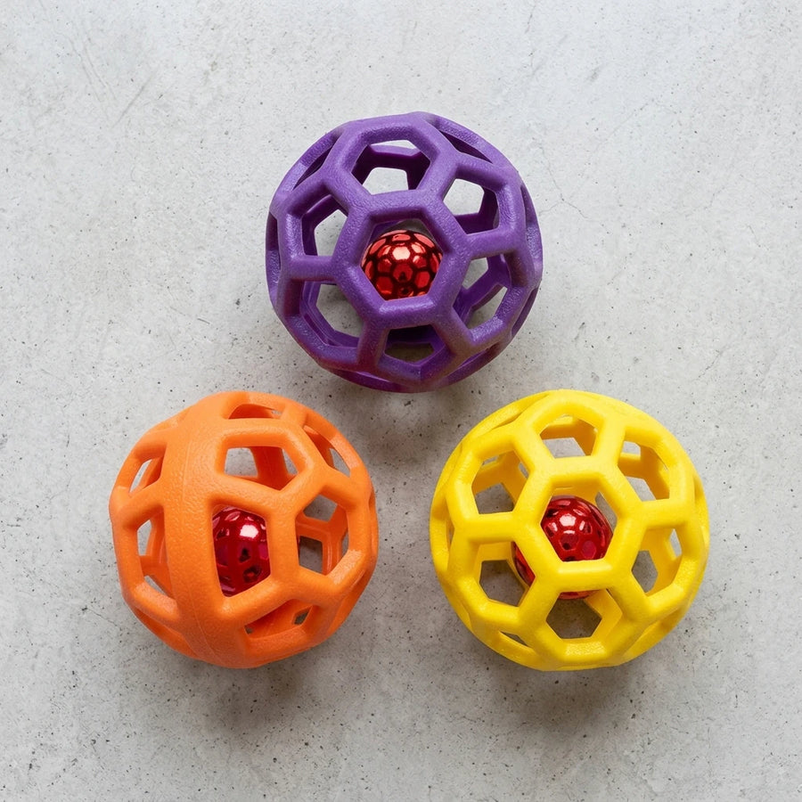 Textured Dog Chew Ball — texture close-up
