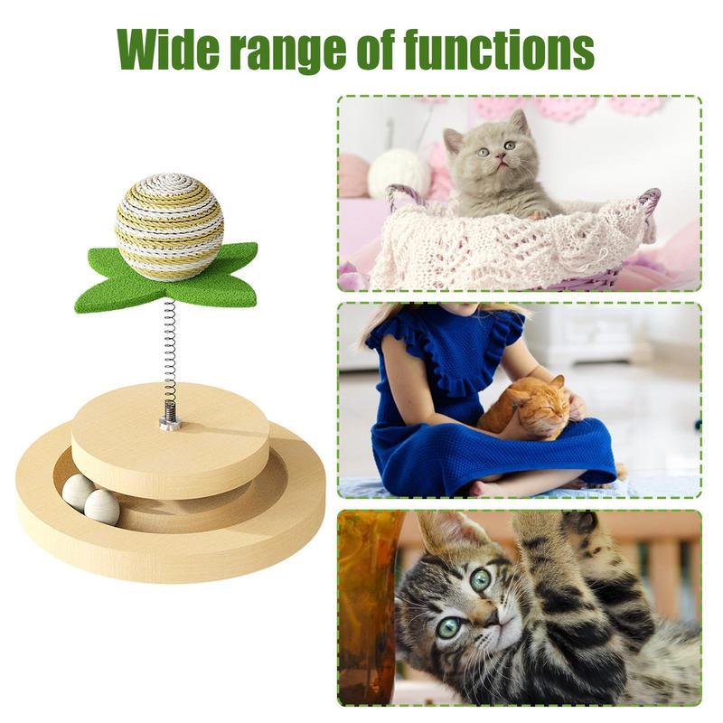 Cat Toy Spring with Ball track